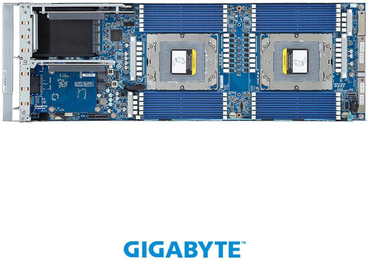 Alt view image 6 of 7 - GIGABYTE H273-Z81-AAW1 High Density Server - AMD EPYC™ 9004 - 2U 4-Node DP 8-Bay Gen4 NVMe/SATA/SAS 3000W