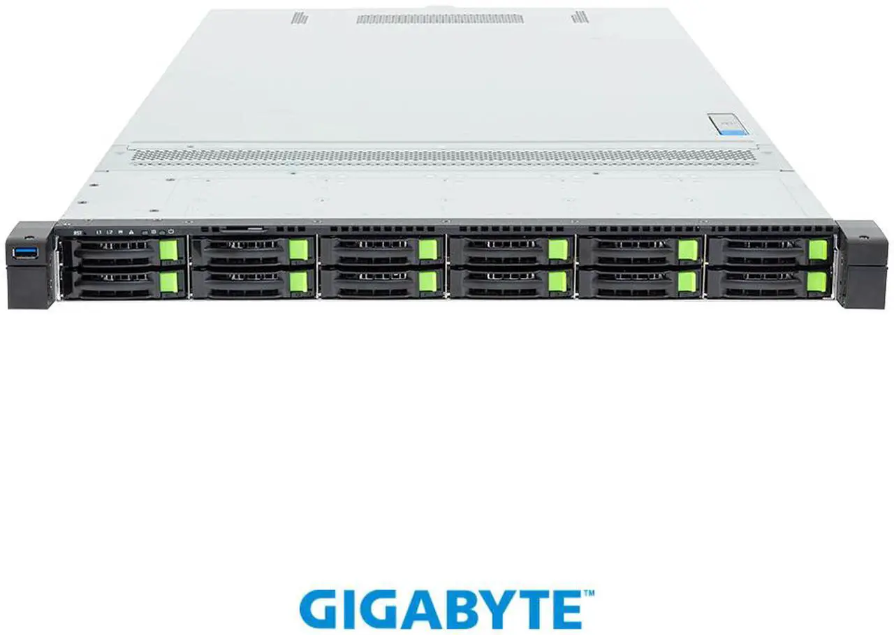 Alt view image 5 of 5 - GIGABYTE R184-S92-AAV1 Rack Server - Intel® Xeon® 6 Processors - 1U DP 12-Bay Gen5 NVMe/SATA/SAS-4