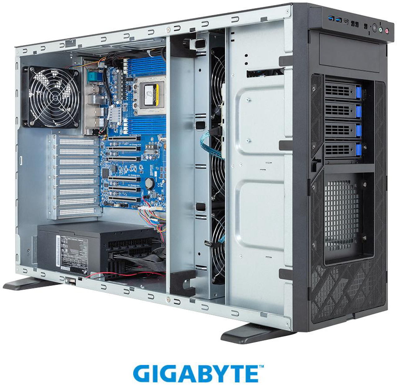 Open Box: GIGABYTE W773-H5D-AA01 GPU Workstation - AMD Ryzen(TM) Threadripper(TM) PRO 7000/9000 WX - Newegg.com - Open Box condition - Image 12