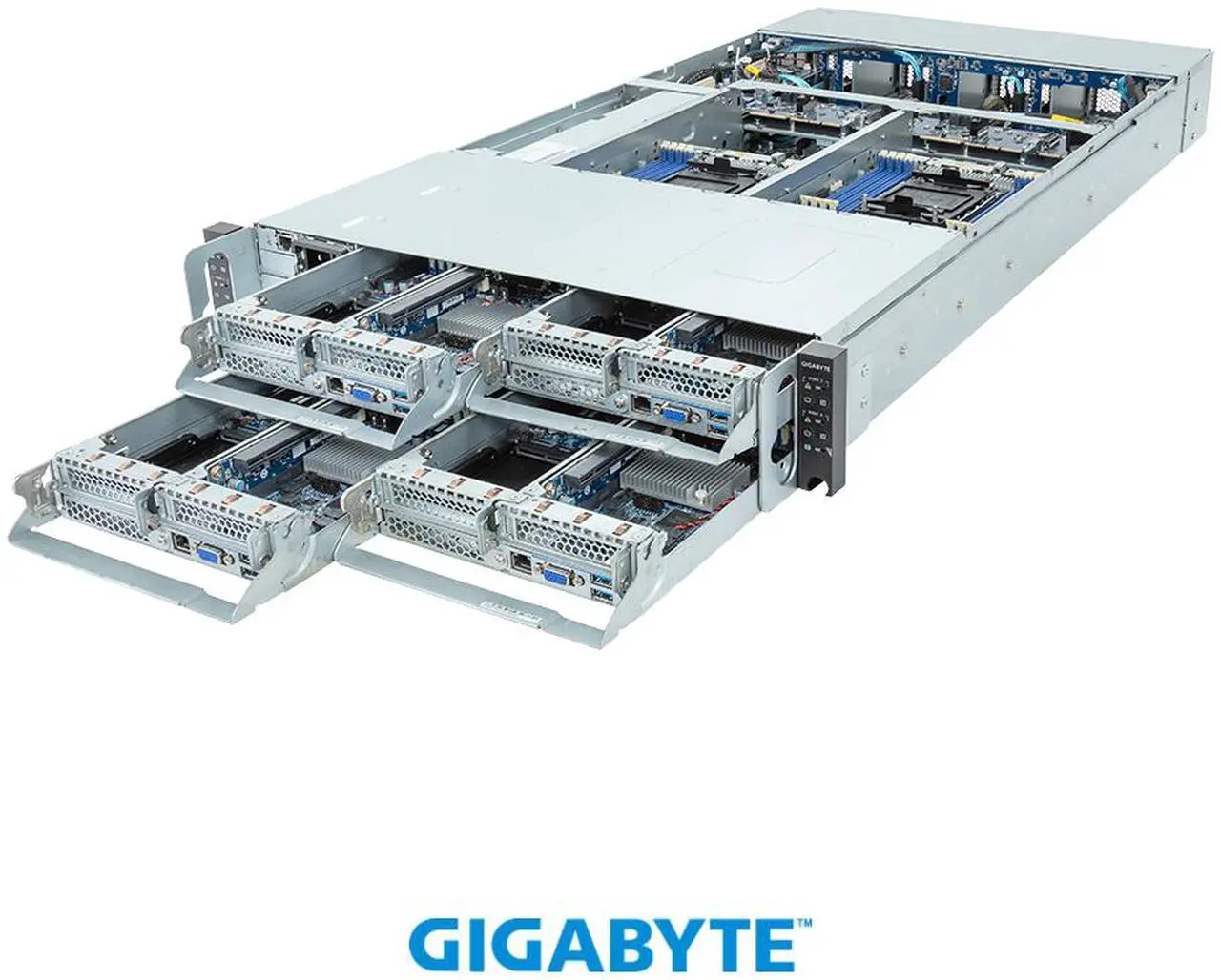 Main image of GIGABYTE H263-S64-IAW1 High Density Server - 5th/4th Gen Intel® Xeon® Scalable - 2U 4-Node 8-Bay Gen4 NVMe/SATA/SAS Immersion