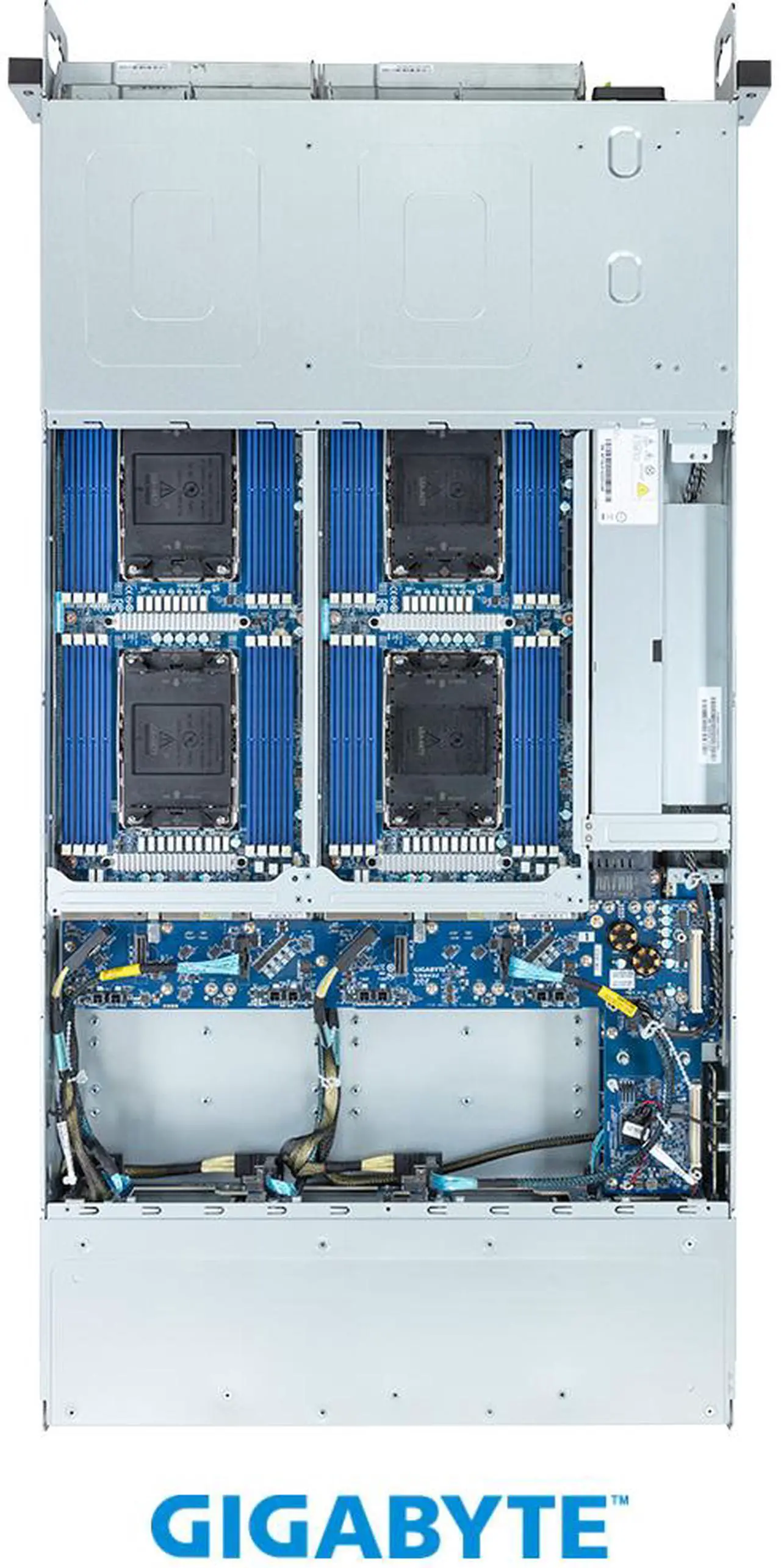 Alt view image 5 of 7 - GIGABYTE H263-S64-IAW1 High Density Server - 5th/4th Gen Intel® Xeon® Scalable - 2U 4-Node 8-Bay Gen4 NVMe/SATA/SAS Immersion