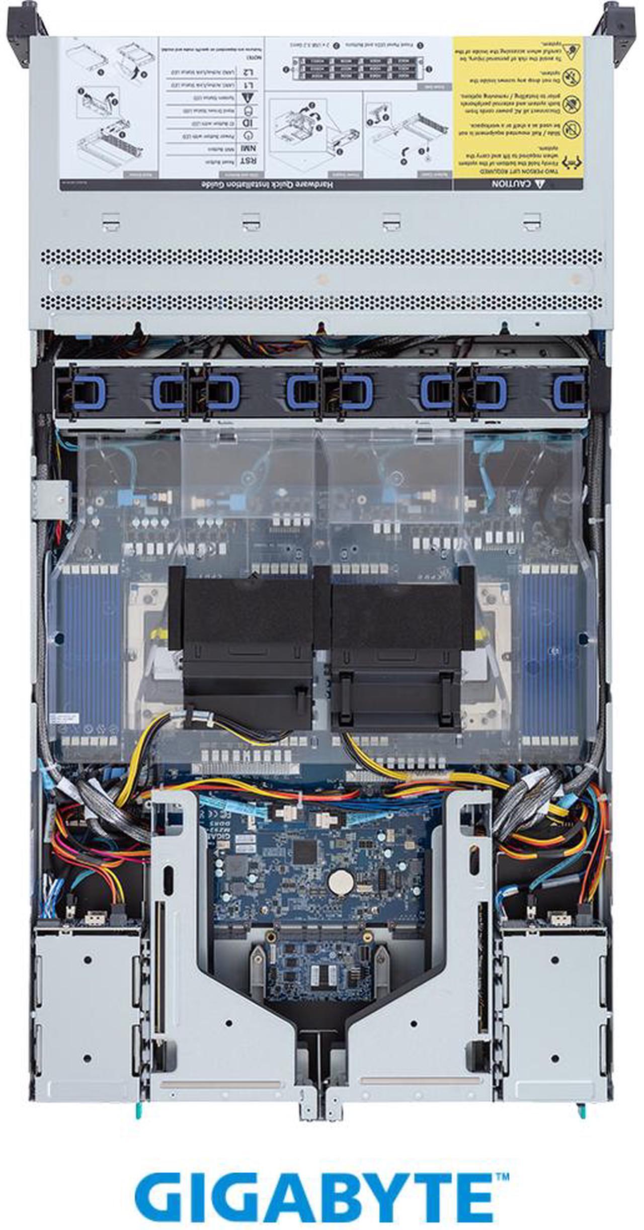 Alt view image 3 of 4 - GIGABYTE R283-Z97-AAL1 Rack Server - AMD EPYC™ 9005/9004 - 2U DP 12+4-Bay Gen5 NVMe/SATA/SAS-4 2700W Titanium