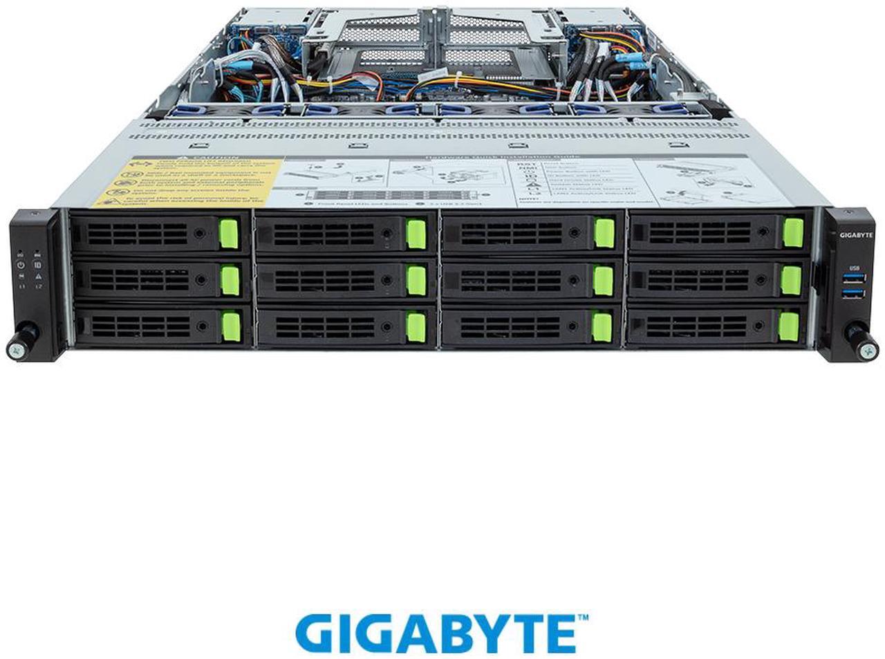 Alt view image 2 of 4 - GIGABYTE R283-Z94-AAV1 Rack Server - AMD EPYC™ 9005/9004 - 2U DP 12+4-Bay Gen5 NVMe/SATA/SAS-4 (12 x NVMe) Titanium