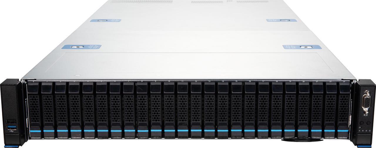 Alt view image 2 of 7 - MSI S2205-04-10G Server Barebone, Dual 4th/5th Gen Intel® Xeon® Scalable processors, 4 NVMe Hybrid Hot-swap drive bays(w/ 8 SATA), 2x 10Gb Networking.