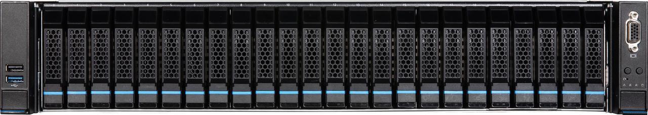 Alt view image 3 of 7 - MSI S2205-04-10G Server Barebone, Dual 4th/5th Gen Intel® Xeon® Scalable processors, 4 NVMe Hybrid Hot-swap drive bays(w/ 8 SATA), 2x 10Gb Networking.