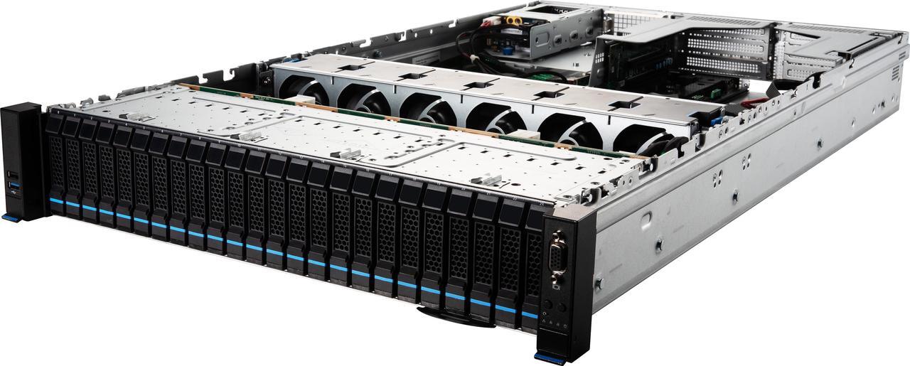 Alt view image 4 of 7 - MSI S2205-04-10G Server Barebone, Dual 4th/5th Gen Intel® Xeon® Scalable processors, 4 NVMe Hybrid Hot-swap drive bays(w/ 8 SATA), 2x 10Gb Networking.
