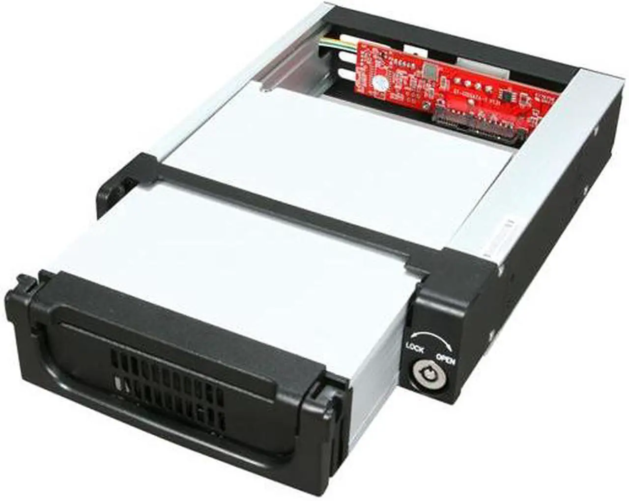 Alt view image 4 of 6 - iStarUSA T-7-SA Rugged 5.25" to 3.5" SATA SAS 6 Gbps HDD Hot-swap Rack