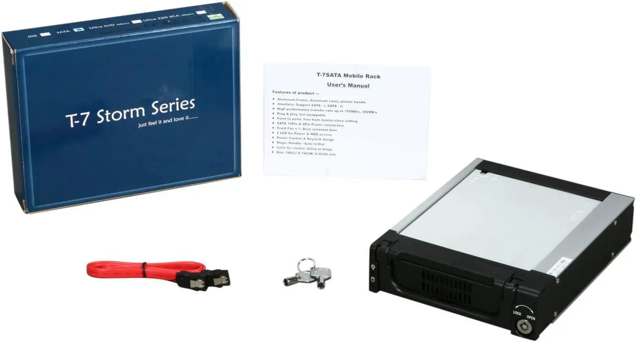 Alt view image 7 of 6 - iStarUSA T-7-SA Rugged 5.25" to 3.5" SATA SAS 6 Gbps HDD Hot-swap Rack