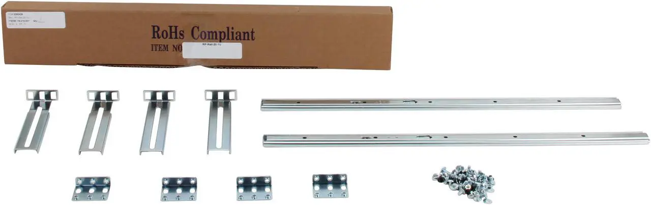 Alt view image 4 of 4 - iStarUSA RP-Rail-20-1U 20" Sliding Rail Kit for 1U Short Rackmount Chassis - OEM