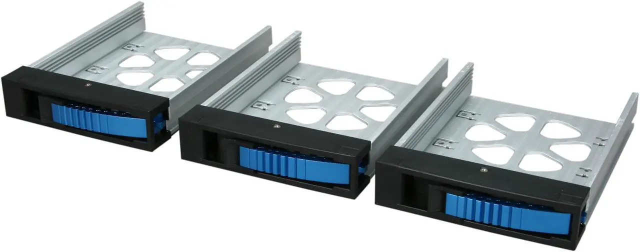 Main image of iStarUSA BPU-HSTRAY-3BL 3 x SAS/SATA Blue Handles Hard Drive Tray pack - OEM