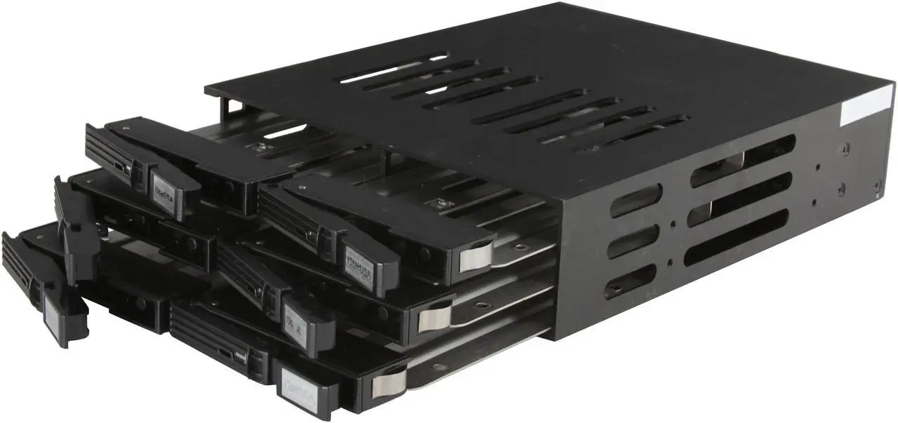 Alt view image 5 of 6 - iStarUSA BPU-126-SA-SAGE25P 1 x 5.25" to 6 x 2.5" SATA 6.0 Gb/s Hot-Swap Cage w/ 6 - 2.5in silicon hard drive sleeves