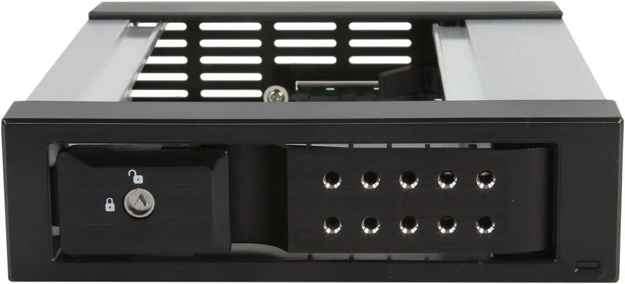 Alt view image 3 of 11 - iStarUSA BPN-DE110SS-BLACK Trayless 5.25" to 3.5" SATA SAS 6 Gbps HDD Hot-swap Rack