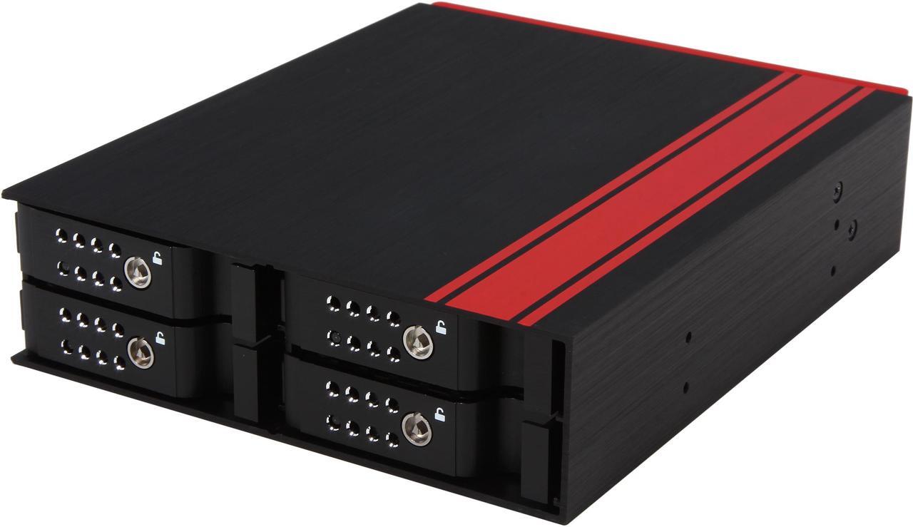 Main image of iStarUSA BPU-124DE-SS 1 x 5.25" to 4 x 2.5" SATA/SAS 6.0Gb/s Hot-Swap Backplane RAID Cage