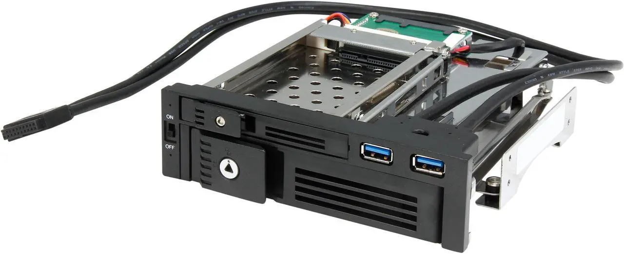 Main image of iStarUSA T-5K3525U-SA 5.25" to 2.5" and 3.5" SATA 6Gb/s Trayless Hot-Swap Cage with USB 3.0