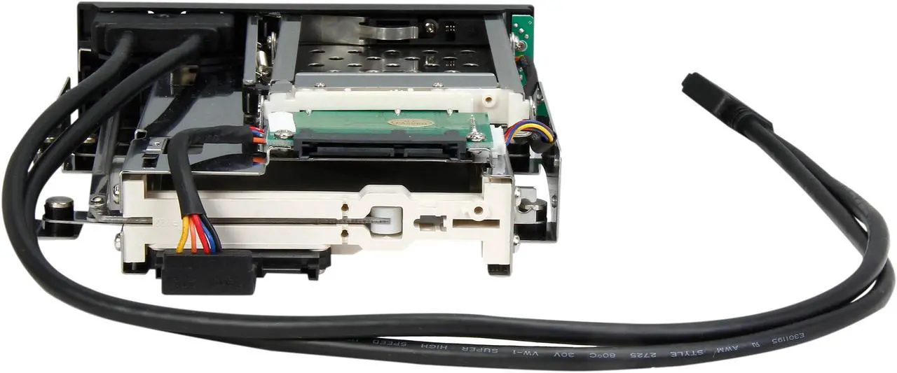 Alt view image 4 of 9 - iStarUSA T-5K3525U-SA 5.25" to 2.5" and 3.5" SATA 6Gb/s Trayless Hot-Swap Cage with USB 3.0