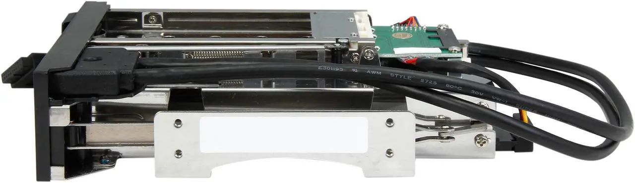 Alt view image 5 of 9 - iStarUSA T-5K3525U-SA 5.25" to 2.5" and 3.5" SATA 6Gb/s Trayless Hot-Swap Cage with USB 3.0