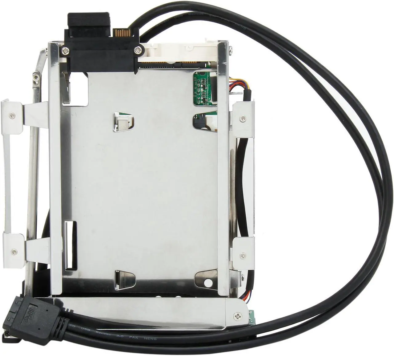 Alt view image 7 of 9 - iStarUSA T-5K3525U-SA 5.25" to 2.5" and 3.5" SATA 6Gb/s Trayless Hot-Swap Cage with USB 3.0
