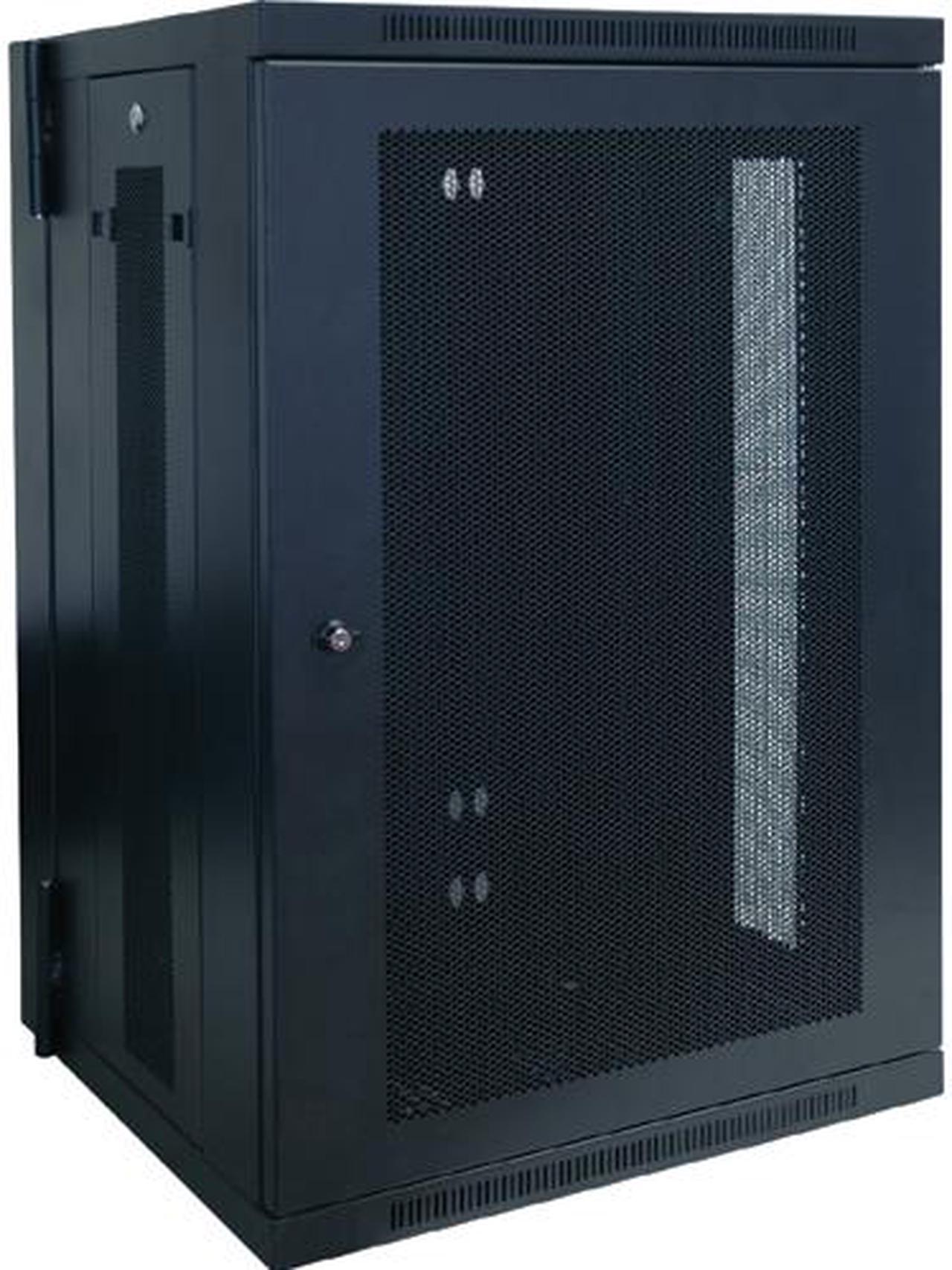 Tripp Lite 18U Wall-Mount Rack Enclosure Cabinet, Hinged Back, Switch-Depth (SRW18US)