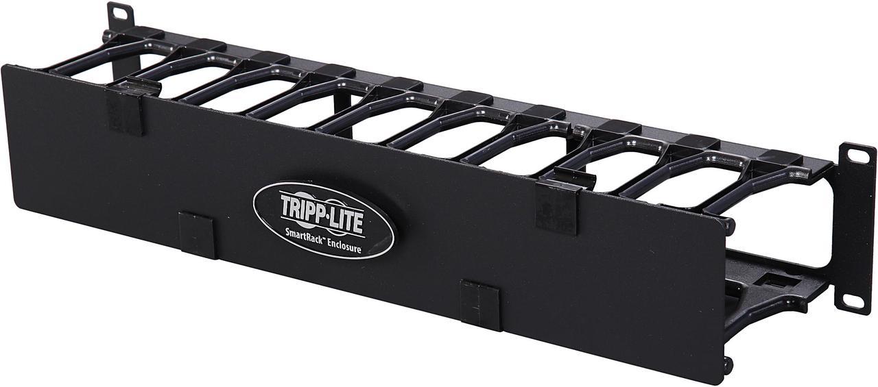 TRIPP LITE SRCABLEDUCT2UHD 2U High Capacity Horizontal Cable Manager (Finger duct with dual-hinge cover)