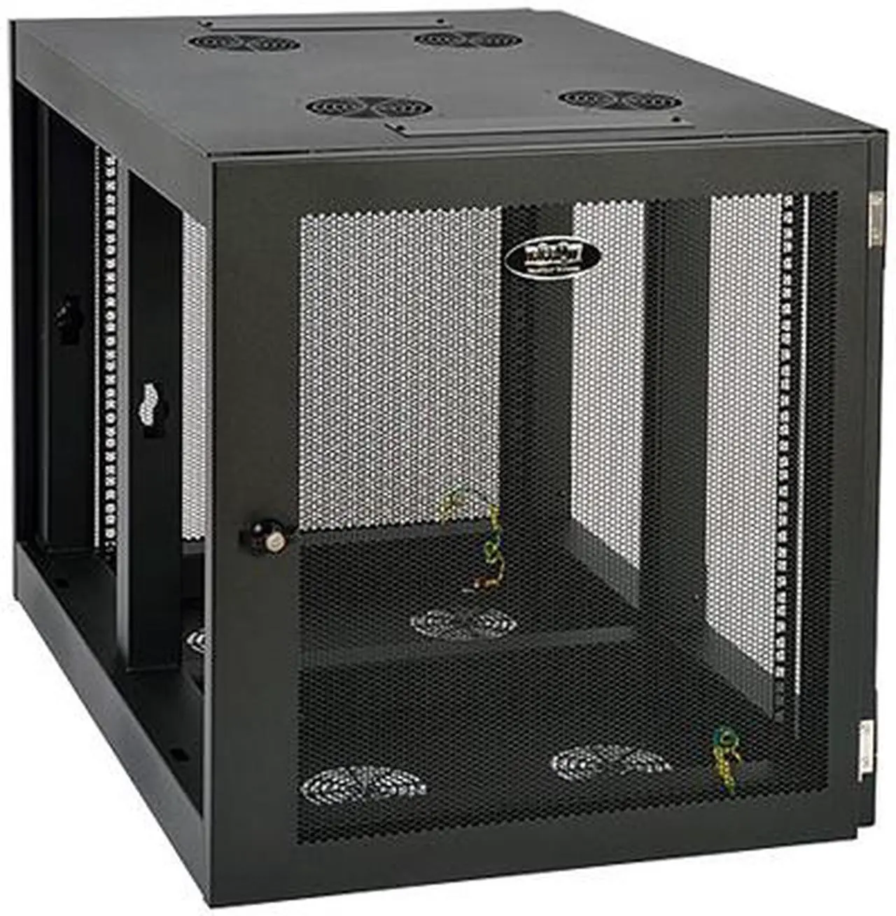 Tripp Lite 12U Wall-Mount Rack Enclosure Cabinet, Heavy-Duty Side-Mount ...