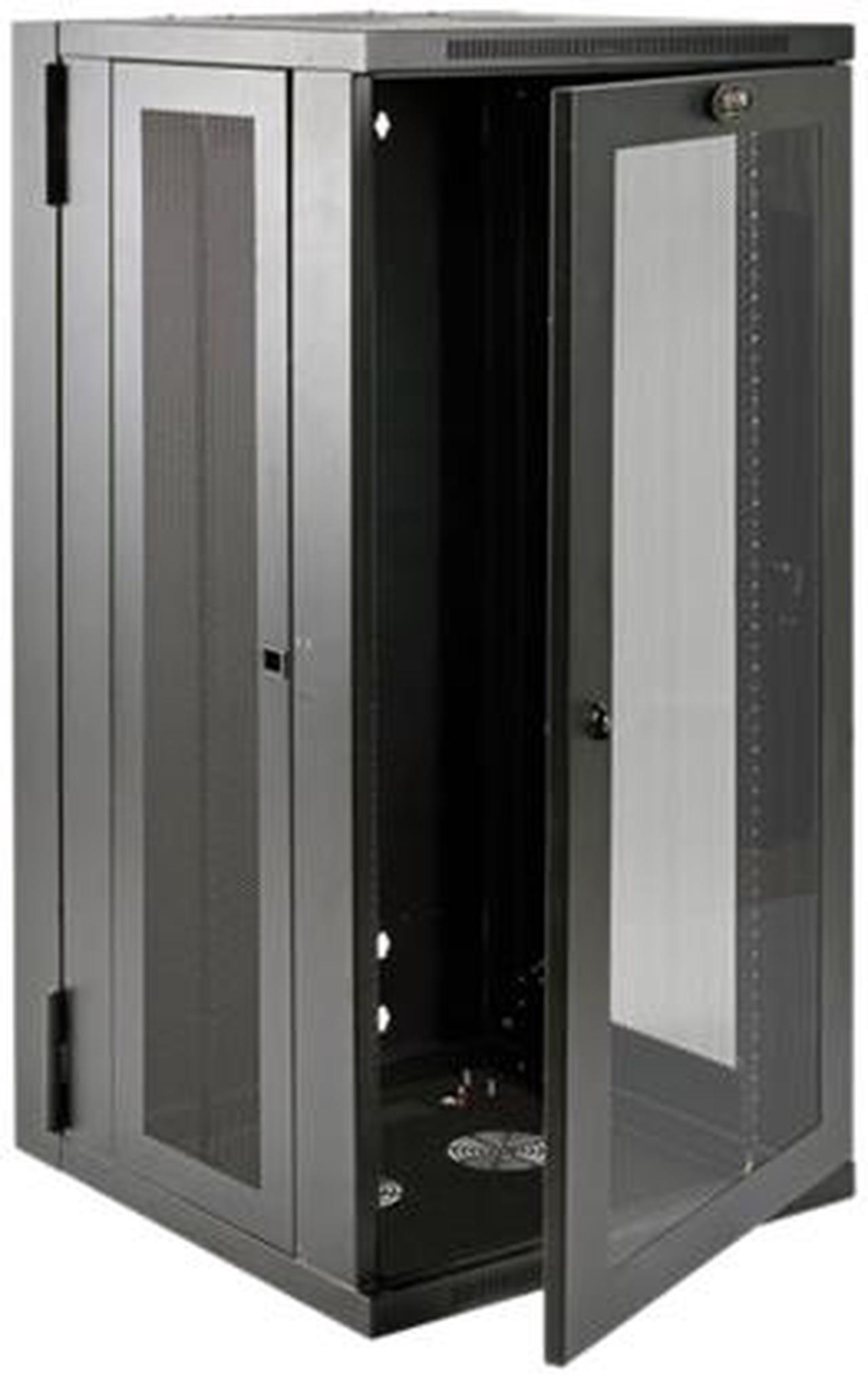 Alt view image 2 of 5 - Tripp Lite SRW26USDPG 26U Wall Mount Rack Enclosure Server Cabinet Deep Acrylic Window