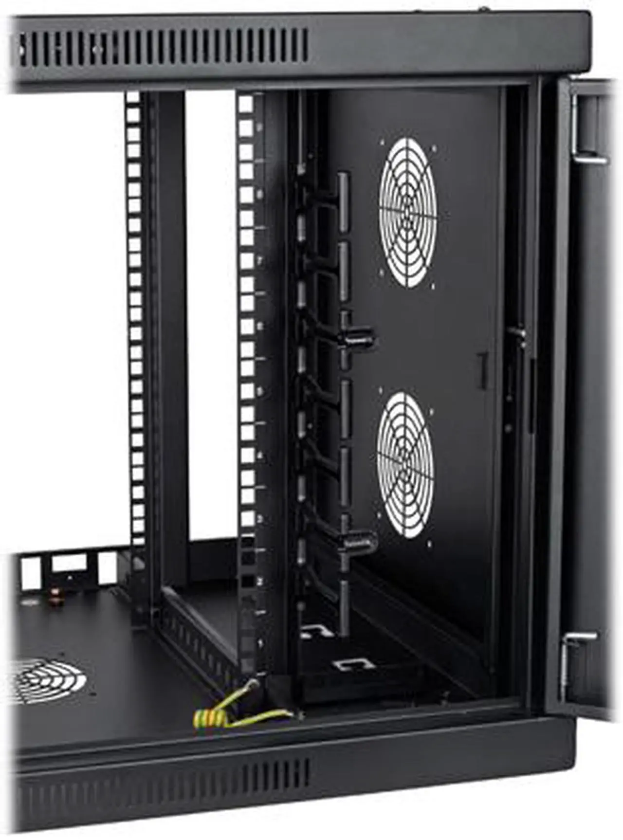 Alt view image 4 of 7 - Tripp Lite 9U Wall Mount Server Rack Enclosure, Server Cabinet with Cable Management, Switch-Depth up to 20.5", Wide (SRW9UDPVRT)