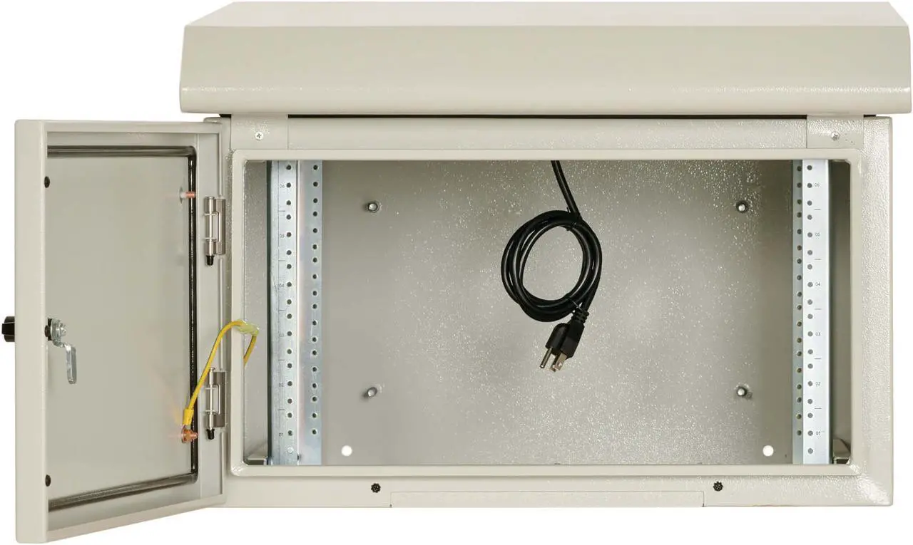 Alt view image 4 of 6 - Tripp Lite SmartRack Industrial Wallmount Rack Enclosure - 6U - 20.5IN Depth - NEMA 3R - Gray SRN3RG6UDP