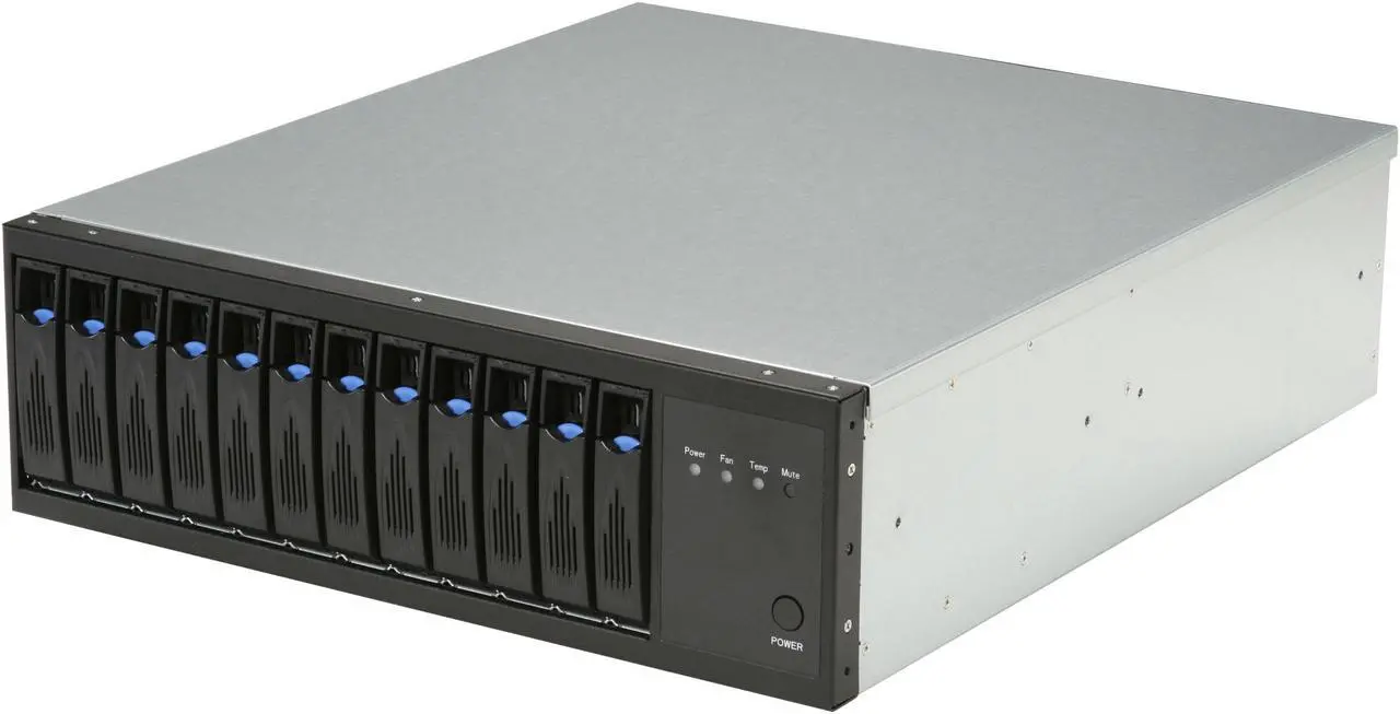 Main image of Habey DS-1280 12 3.5" Drive Bays One 12.0 Gbps Mini SAS (SFF 8088) connector 3U 12-bay SAS Expander Direct Attached SAS/SATA JBOD Storage Array