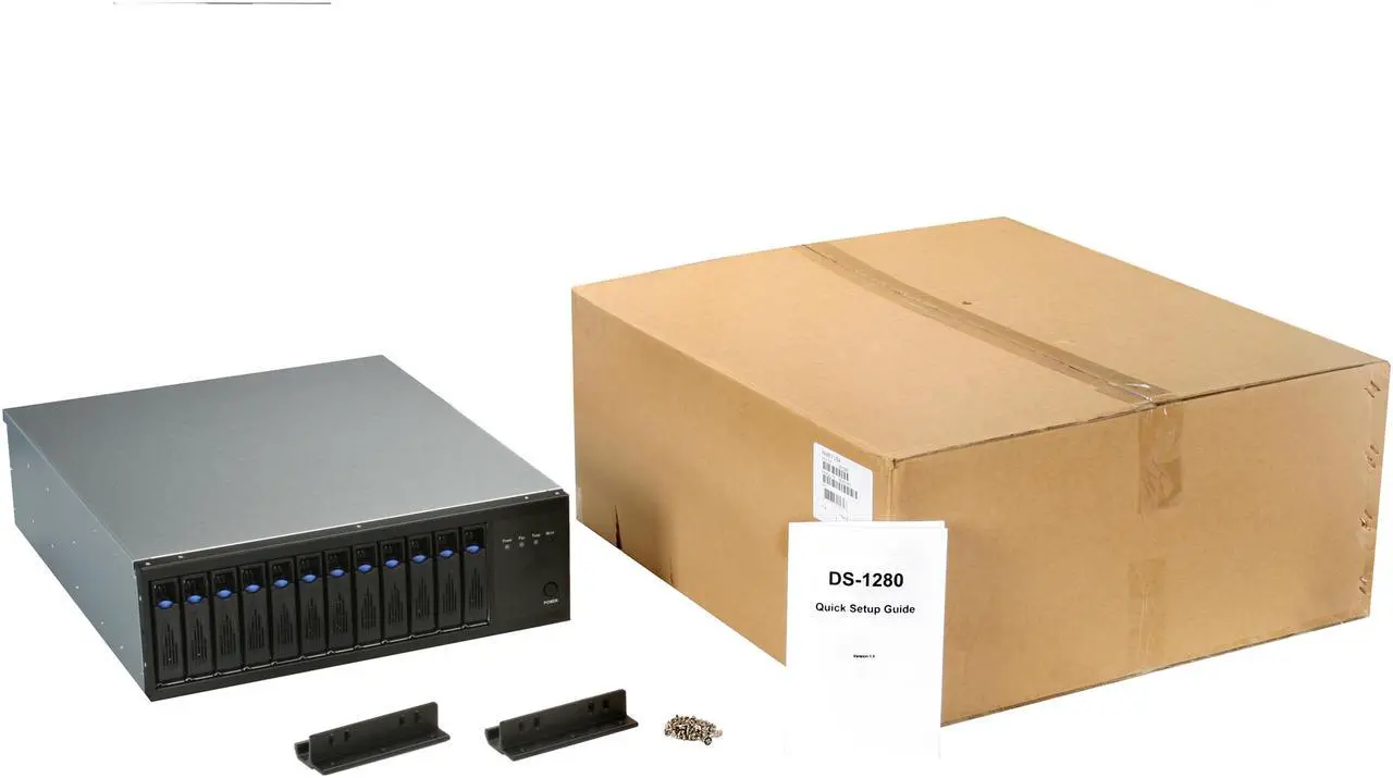 Alt view image 7 of 7 - Habey DS-1280 12 3.5" Drive Bays One 12.0 Gbps Mini SAS (SFF 8088) connector 3U 12-bay SAS Expander Direct Attached SAS/SATA JBOD Storage Array