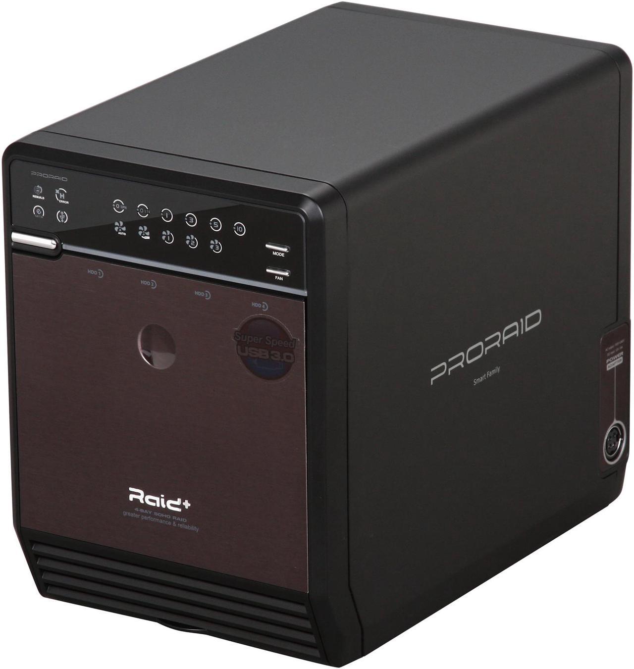 Mediasonic HFR2-SU3S2 PRORAID Box 4 Bay Raid 3.5" SATA Hard Drive Enclosure with USB 3.0 & eSATA