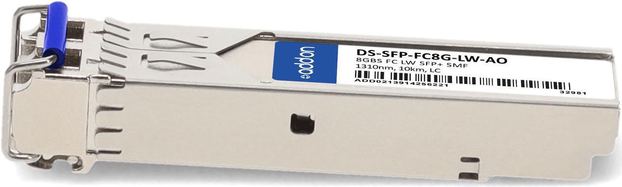 Alt view image 2 of 8 - Cisco® DS-SFP-FC8G-LW Compatible TAA Compliant 8GBase-LW Fibre Channel SFP+ Transceiver (SMF, 1310nm, 10km, LC)