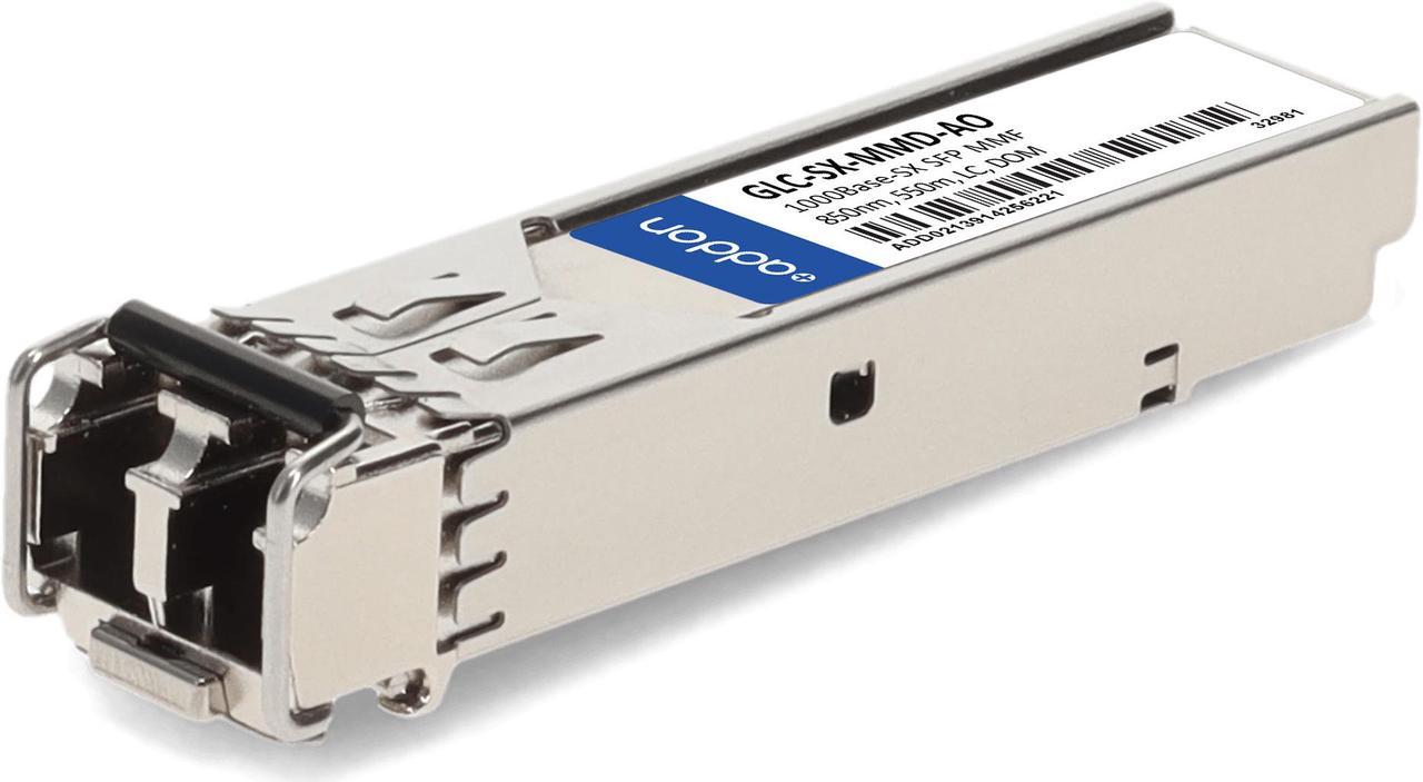 Cisco® GLC-SX-MMD Compatible TAA 1000Base-SX SFP Transceiver (MMF, 850nm, 550m, LC, DOM, 0 to 70C)