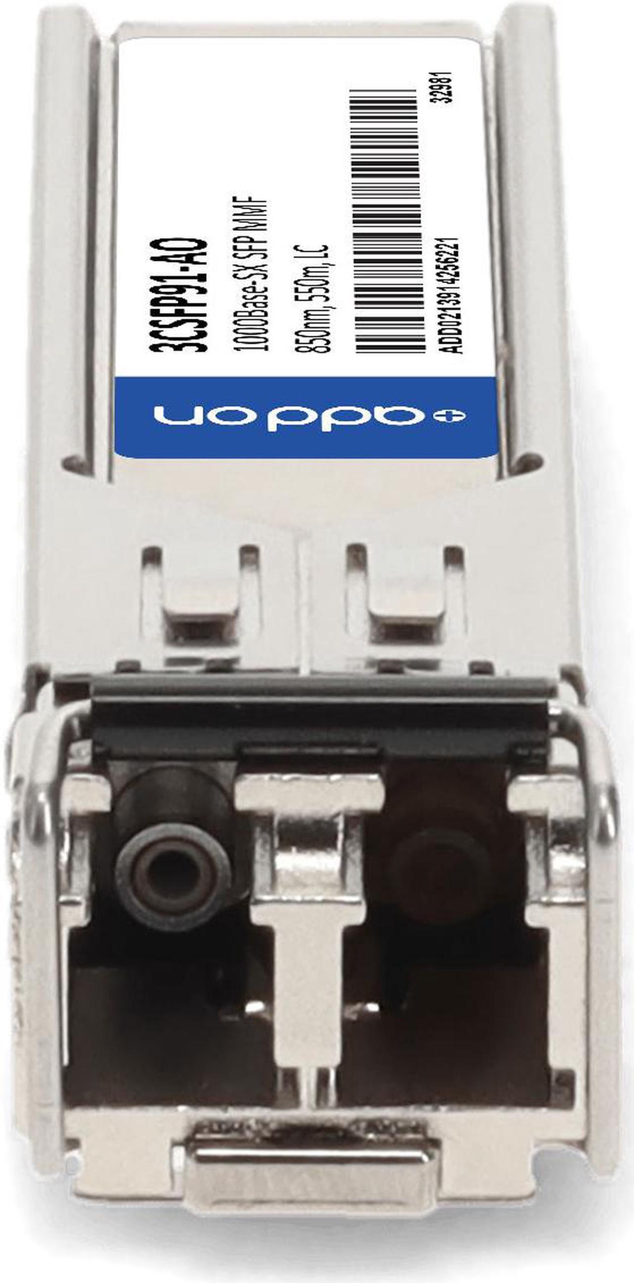 Alt view image 8 of 8 - HP® 3CSFP91 Compatible TAA 1000Base-SX SFP Transceiver (MMF, 850nm, 550m, LC, DOM)
