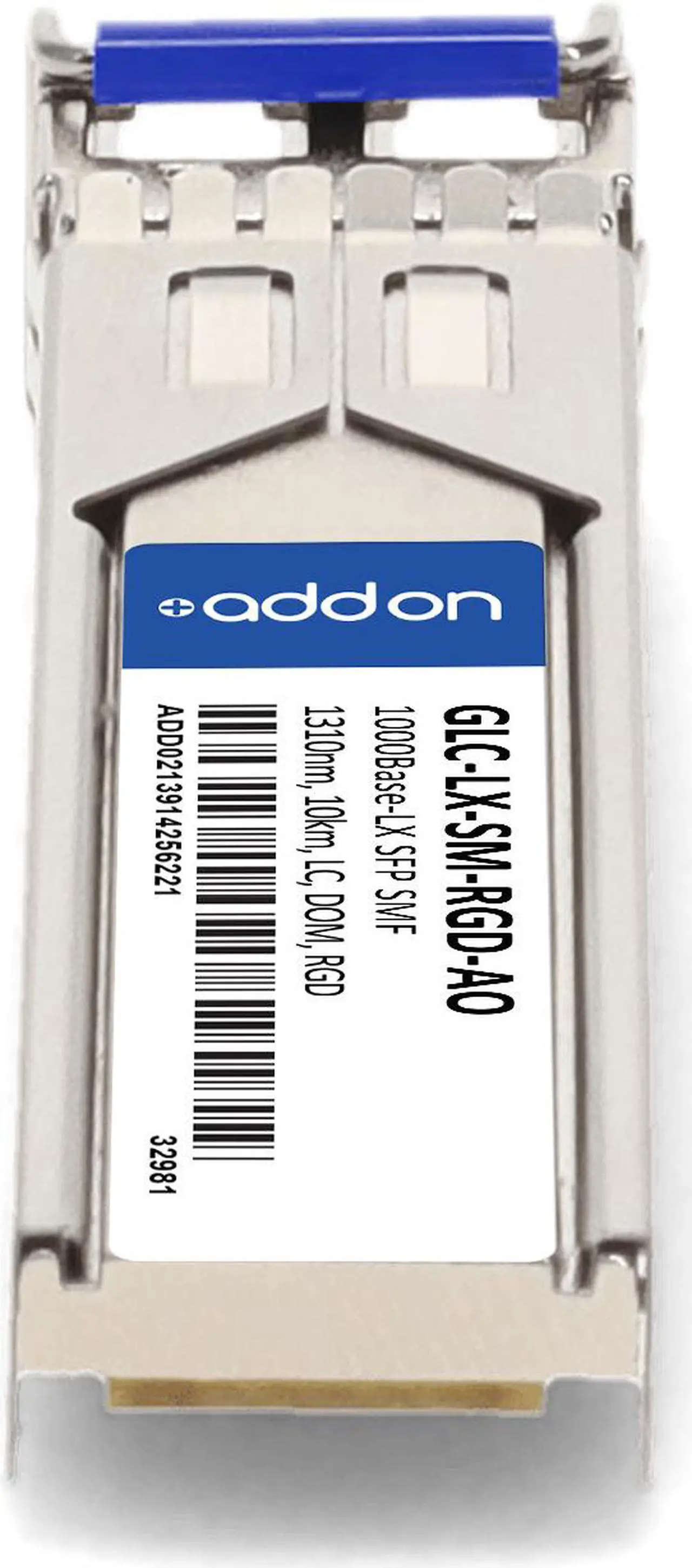Alt view image 4 of 8 - Cisco® GLC-LX-SM-RGD Compatible 1000Base-LX SFP Transceiver (SMF, 1310nm, 10km, LC, -40 to 85C)