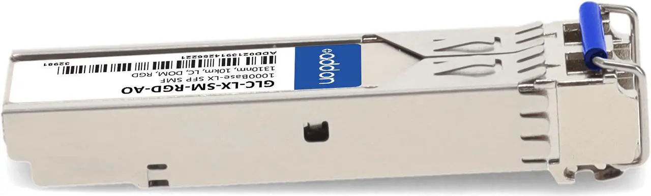 Alt view image 6 of 8 - Cisco® GLC-LX-SM-RGD Compatible 1000Base-LX SFP Transceiver (SMF, 1310nm, 10km, LC, -40 to 85C)