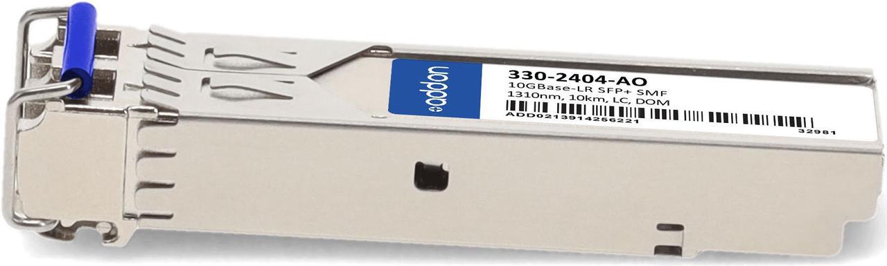 Alt view image 2 of 8 - Dell® 330-2404 Compatible TAA 10GBase-LR SFP+ Transceiver (SMF, 1310nm, 10km, LC, DOM)