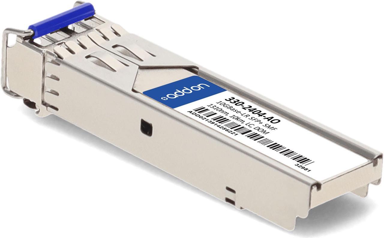 Alt view image 3 of 8 - Dell® 330-2404 Compatible TAA 10GBase-LR SFP+ Transceiver (SMF, 1310nm, 10km, LC, DOM)