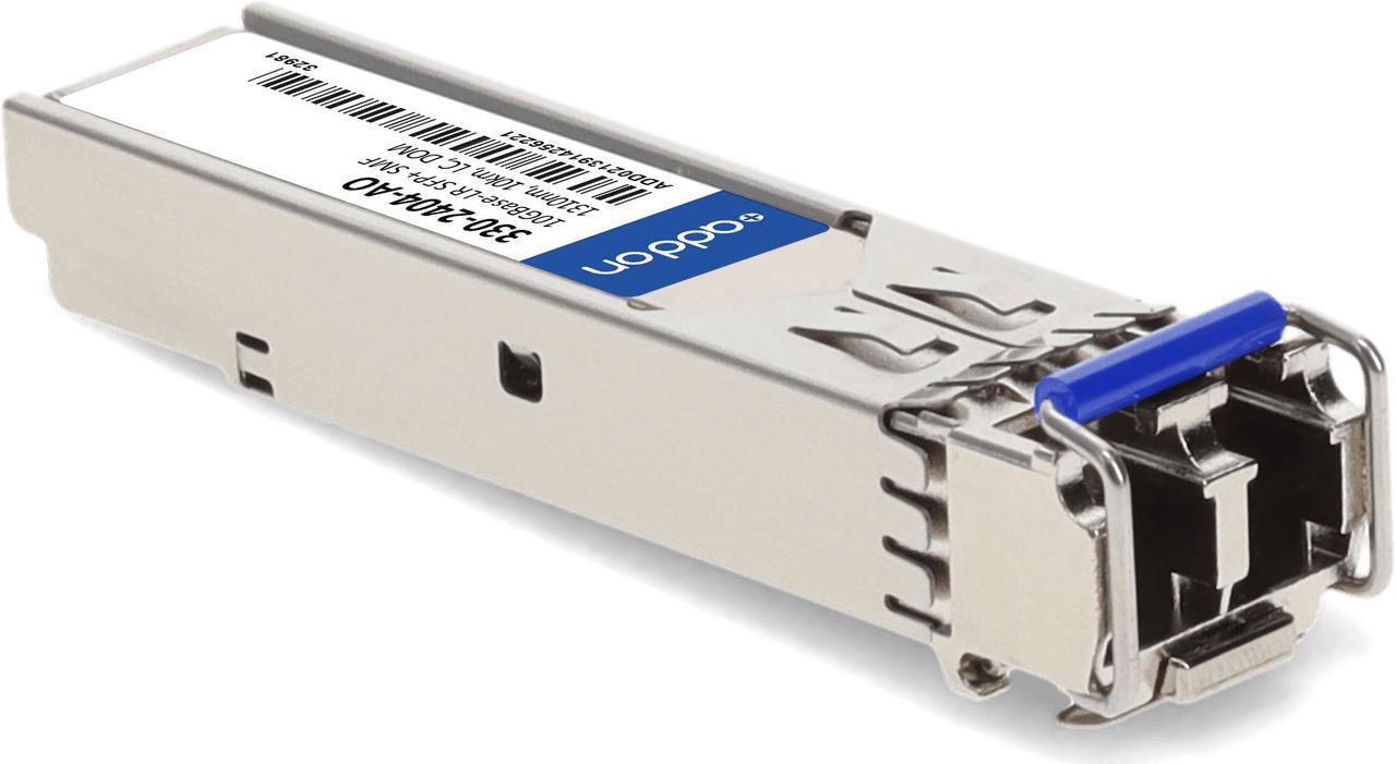 Alt view image 7 of 8 - Dell® 330-2404 Compatible TAA 10GBase-LR SFP+ Transceiver (SMF, 1310nm, 10km, LC, DOM)