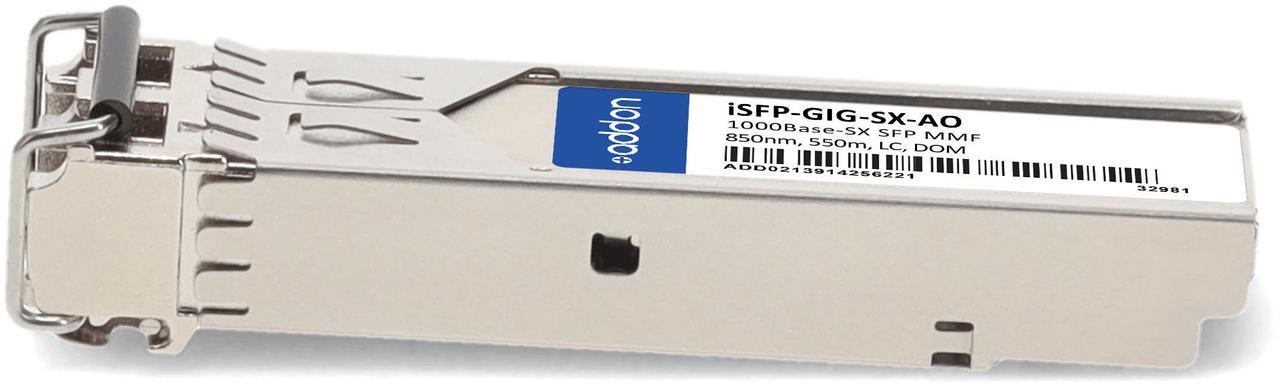 Alt view image 2 of 8 - Alcatel-Lucent Nokia® iSFP-GIG-SX Compatible TAA 1000Base-SX SFP Transceiver (MMF, 850nm, 550m, LC, DOM, -40 to 85C)