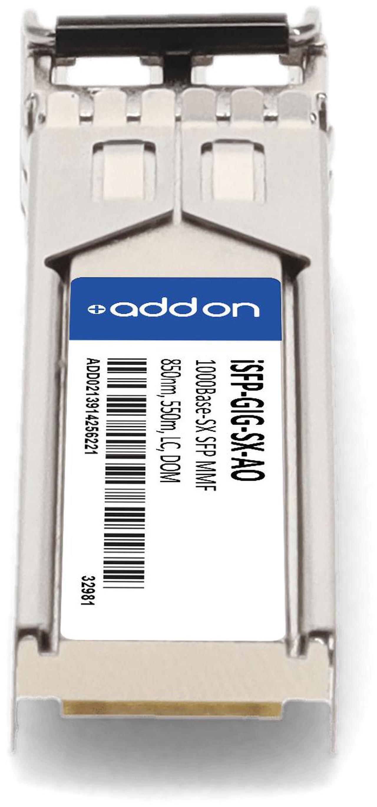 Alt view image 4 of 8 - Alcatel-Lucent Nokia® iSFP-GIG-SX Compatible TAA 1000Base-SX SFP Transceiver (MMF, 850nm, 550m, LC, DOM, -40 to 85C)
