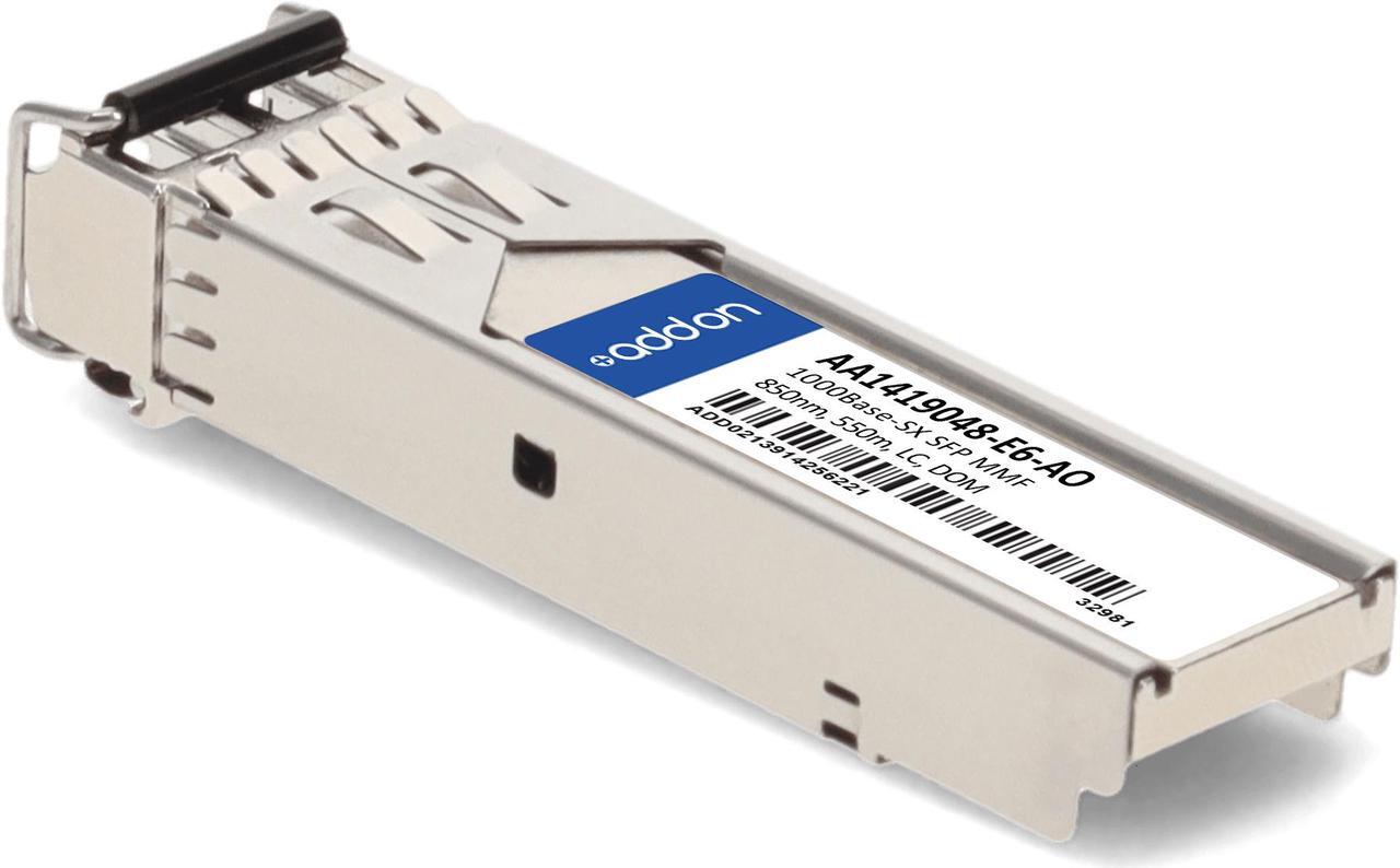 Alt view image 3 of 7 - Avaya/Nortel® AA1419048-E6 Compatible TAA 1000Base-SX SFP Transceiver (MMF, 850nm, 550m, LC, DOM)