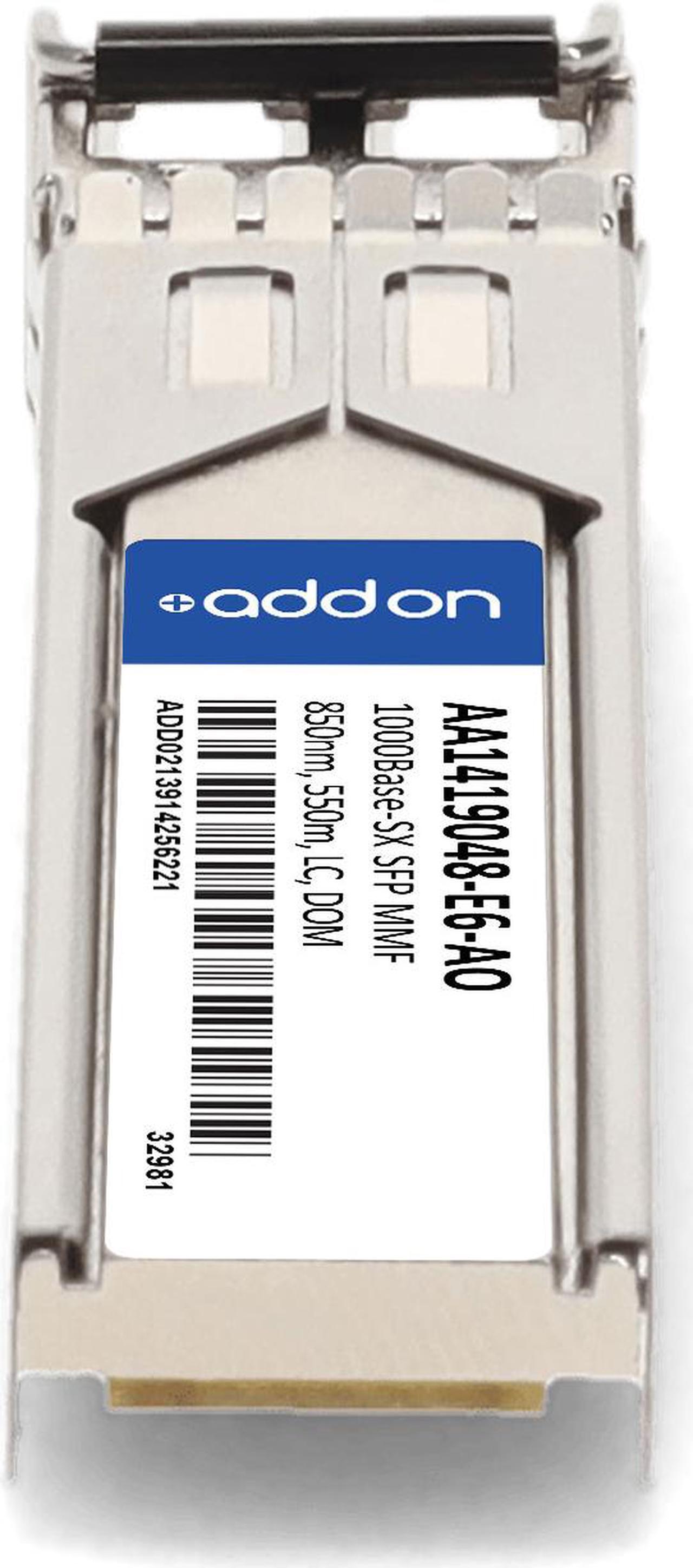 Alt view image 4 of 7 - Avaya/Nortel® AA1419048-E6 Compatible TAA 1000Base-SX SFP Transceiver (MMF, 850nm, 550m, LC, DOM)