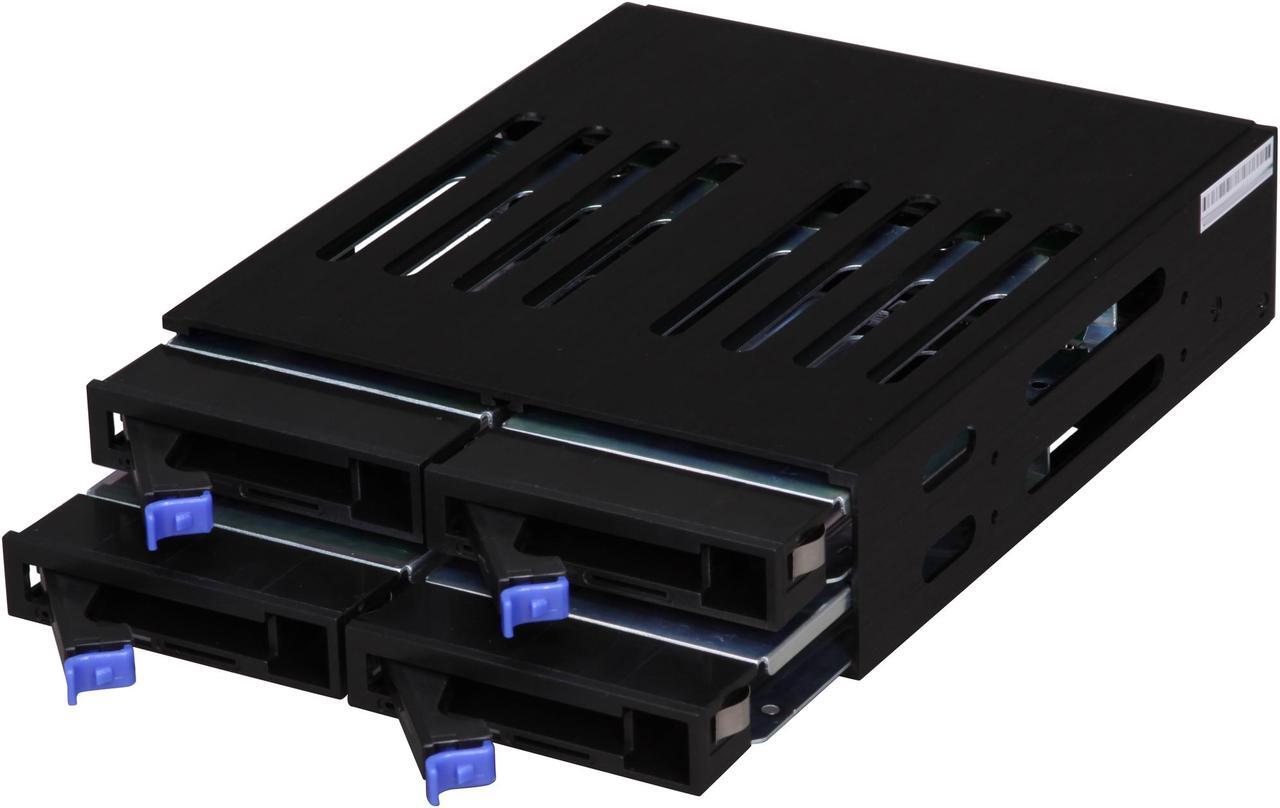 Alt view image 3 of 6 - SNT SNT-SAS425 4 x 2.5" HDD in 1 x 5.25" bay SAS/SATA 2.5" Hot Swap Backplane RAID cage Daisy Chain Ready