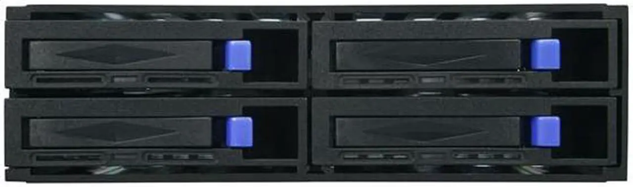 Alt view image 2 of 5 - SNT SNT-SS425 RAID 0, 1, 5 (RAID card required) 4 x 2.5" HDD in 1 x 5.25" bay SAS/SATA 2.5" Hot Swap Backplane RAID cage