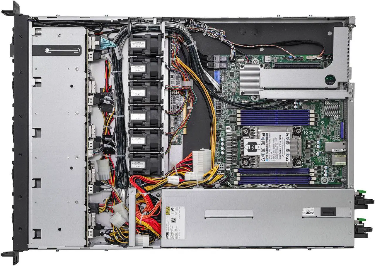 Alt view image 5 of 7 - ASRock Rack 1U8S2E-ICX/2T 1U Rackmount Server Barebone LGA 4189 Intel C621A, Supports DDR4 288-pin
