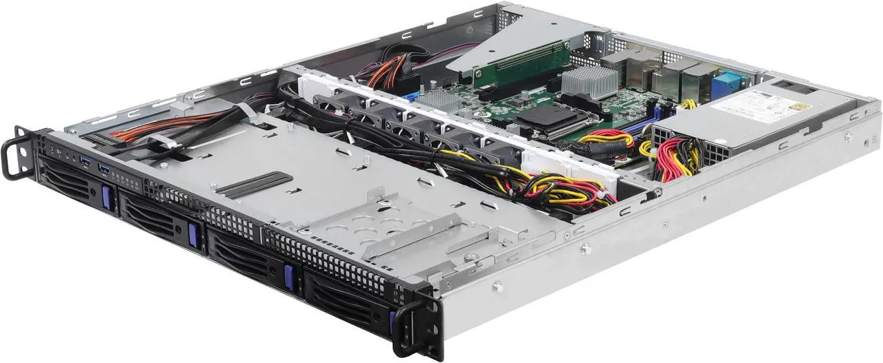 Main image of AsRock Rack 1U4LW-B650/2L2T 1U Rackmount General Purpose/Storage Server Barebone Single Socket AM5 (LGA 1718) supports AMD EPYC™ 4004 and AMD Ryzen™ 9000/8000/7000 4 SATA bays Dual 10G Lan Dual 1G Lan