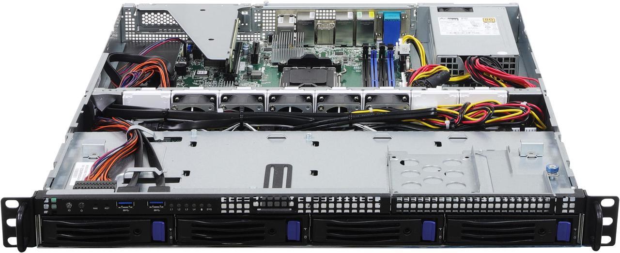 Alt view image 2 of 6 - AsRock Rack 1U4LW-B650/2L2T 1U Rackmount General Purpose/Storage Server Barebone Single Socket AM5 (LGA 1718) supports AMD EPYC™ 4004 and AMD Ryzen™ 9000/8000/7000 4 SATA bays Dual 10G Lan Dual 1G Lan