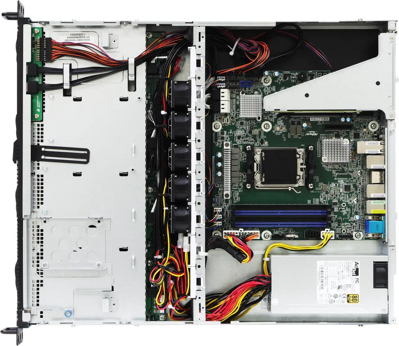 Alt view image 4 of 6 - AsRock Rack 1U4LW-B650/2L2T 1U Rackmount General Purpose/Storage Server Barebone Single Socket AM5 (LGA 1718) supports AMD EPYC™ 4004 and AMD Ryzen™ 9000/8000/7000 4 SATA bays Dual 10G Lan Dual 1G Lan