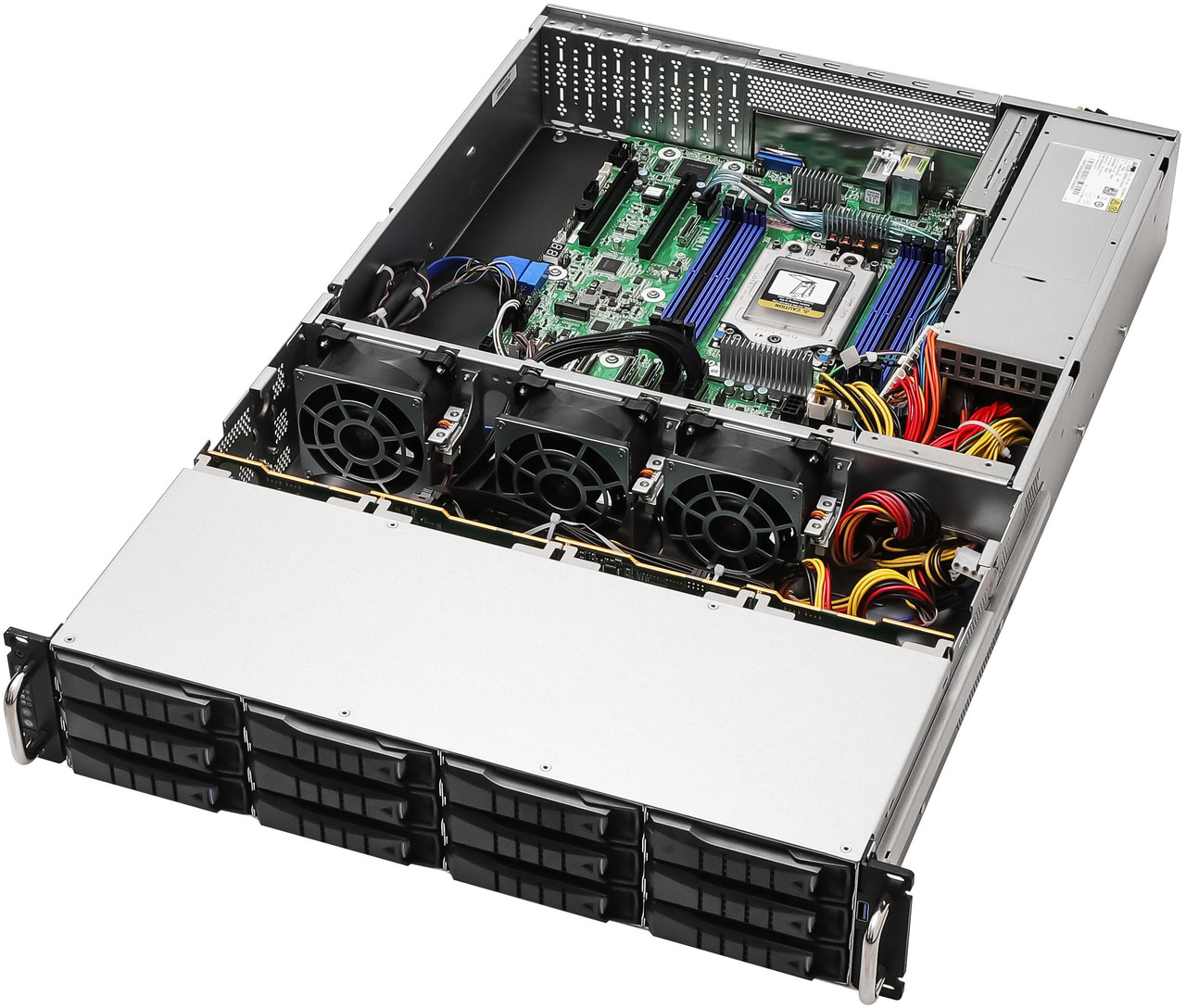 Open Box: ASRock Rack Server Barebone 2U12L2S-SIENA 2U Single Socket SP6 (LGA 4844), supports AMD EPYC 8004 series processors 12 Hot-swap 3.5" SATA drive - Newegg.com - Open Box condition - Image 6