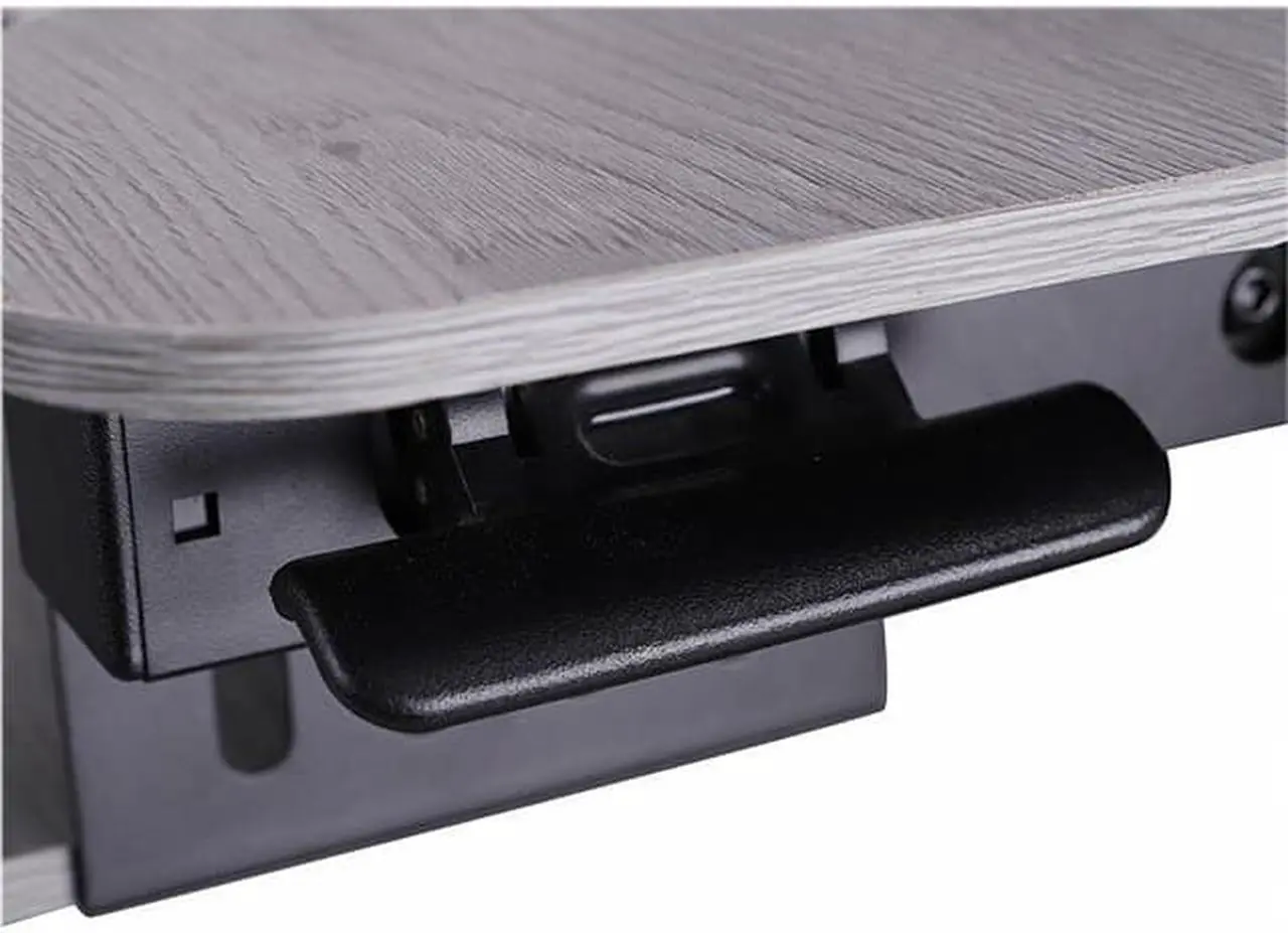 Alt view image 4 of 8 - rocelco 37.5" deluxe height adjustable standing desk converter - quick sit stand up dual monitor riser - gas spring assist comp